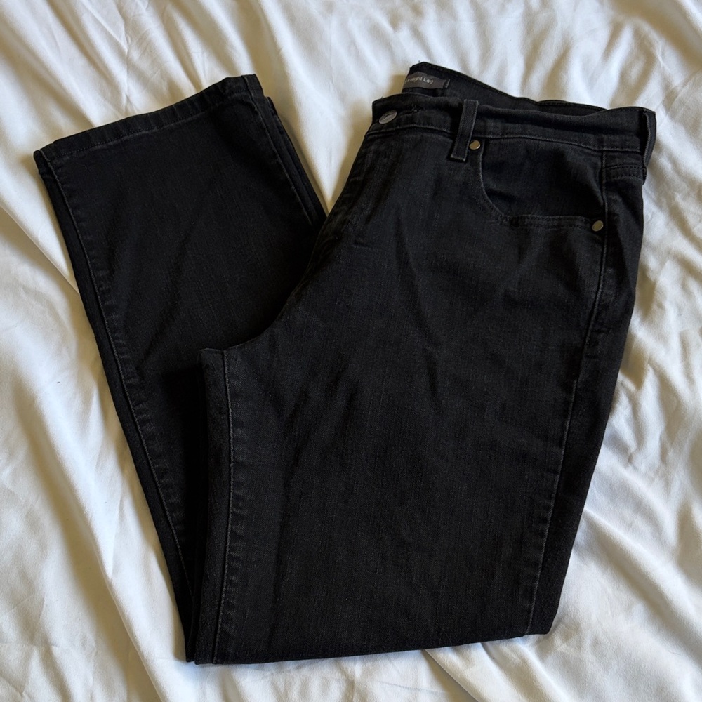 Levi's Black Straight Leg Jeans